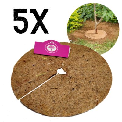5x kokosschijf 56cm - Plantbescherming - Afdekring - Vorstbescherming